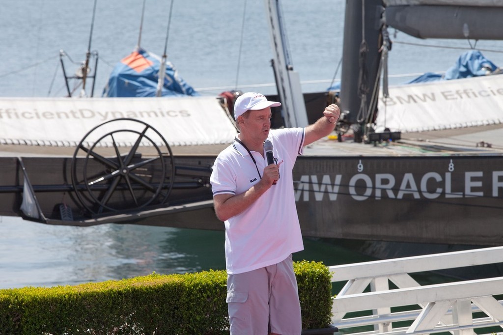 BMW ORACLE Racing - Team and Challenge presentation special event - Tom Ehman © BMW Oracle Racing Photo Gilles Martin-Raget http://www.bmworacleracing.com