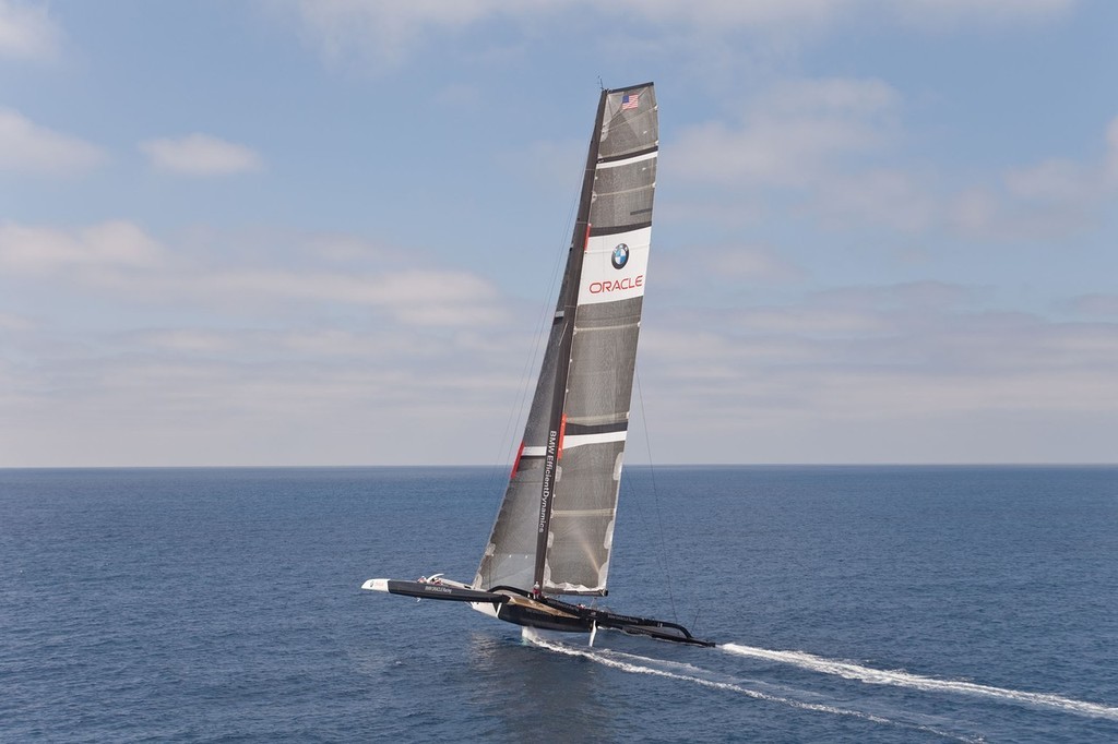 BMW ORACLE Racing - 90 ft Trimaran testings © BMW Oracle Racing Photo Gilles Martin-Raget http://www.bmworacleracing.com