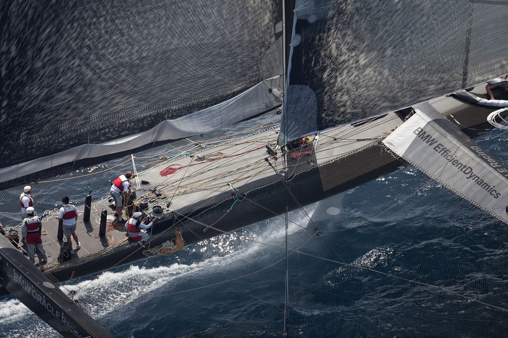 BMW ORACLE Racing - 90 ft Trimaran testings © BMW Oracle Racing Photo Gilles Martin-Raget http://www.bmworacleracing.com