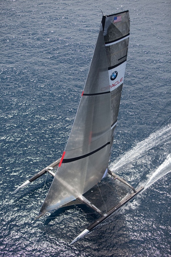 BMW ORACLE Racing - 90 ft Trimaran testings © BMW Oracle Racing Photo Gilles Martin-Raget http://www.bmworacleracing.com