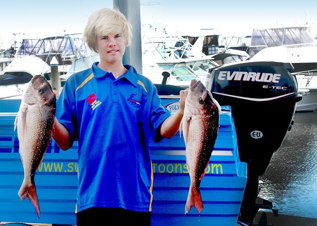 Nice Snappers for a junior angler - 2009 Club Marine Trailer Boat Fishing Tournament © Kirk Maclean