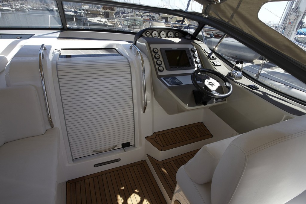 Classic helm aboard the Bavaria Deep Blue 46. - Bavaria photo copyright Bavaria Motor Yachts taken at  and featuring the  class