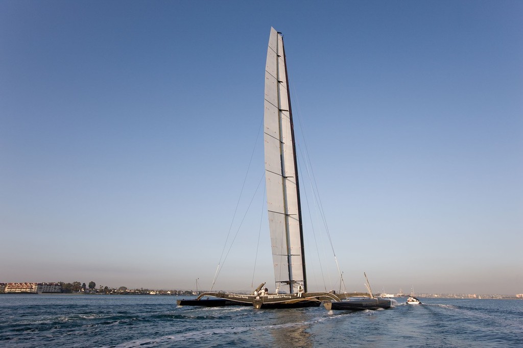 18/11/2009 - San Diego BMW ORACLE Racing - Wing trials, Day 5 © BMW Oracle Racing Photo Gilles Martin-Raget http://www.bmworacleracing.com
