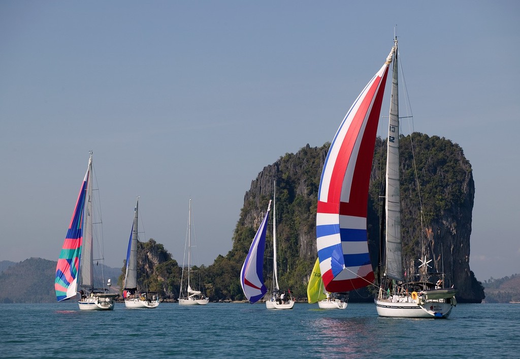 Phang Nga Bay Regatta 2010. Sail-able breeze for the fleet on day 3. © Guy Nowell http://www.guynowell.com