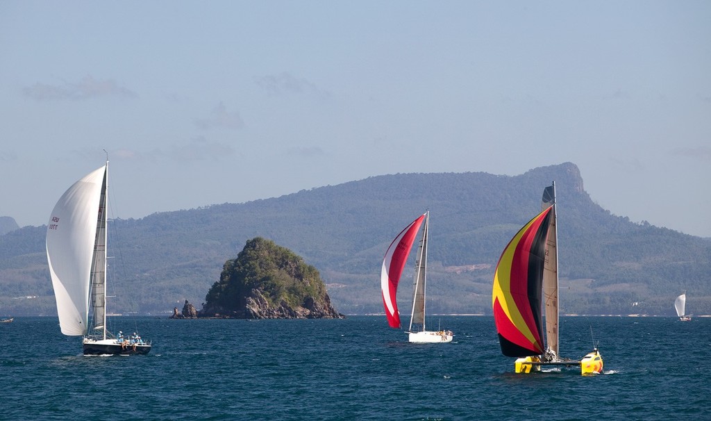 Phang Nga Bay Regatta 2010. At last - good breeze to blow the fleet home on day 4. © Guy Nowell http://www.guynowell.com