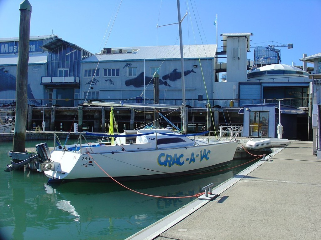 Crac-A-Jac in the Viaduct Basin, ready to race in the Farr 727 nationals at Royal Akarana YC this weekend. photo copyright Margaret Delaat taken at  and featuring the  class