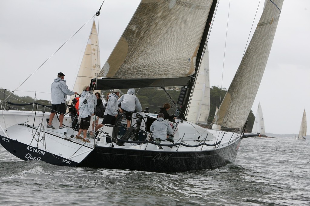 Quest never really challenged for line honours.... - Sail Port Stephens © Anthony Kelly