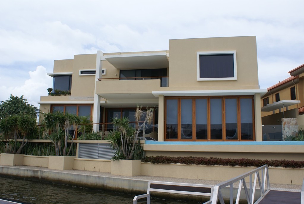 The Ingall home, just like the Maritimo, was built to Russell’s specifications. ’The Enforcer’ admits he has ’dabbled’ in real estate development, both on the Gold Coast and in Melbourne. © Bob Wonders