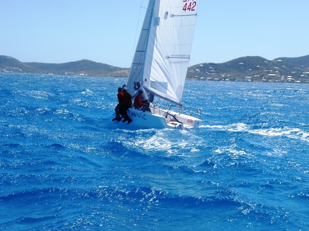 Chris Stanton’s Devil 3 won spinnaker 1 - 16th Annual St. Croix International Regatta © Ellen Sanpere