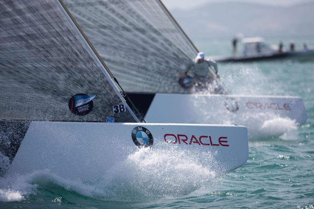 Louis Vuitton Pacific Series -  Racing Day 2 © BMW Oracle Racing Photo Gilles Martin-Raget http://www.bmworacleracing.com