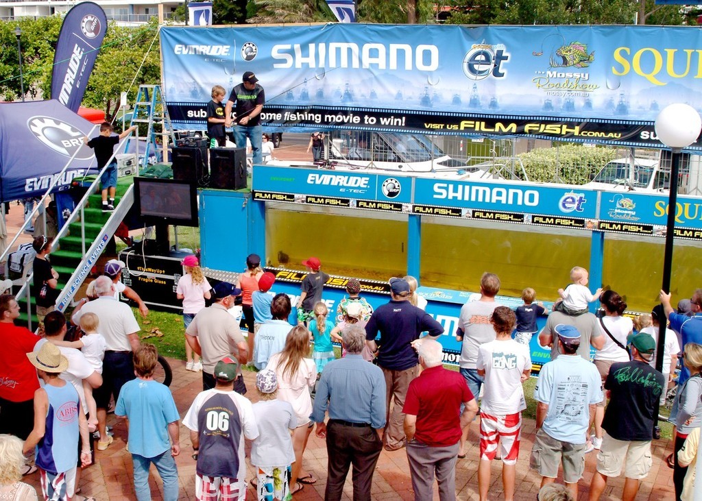 The Big Tank was used for live fish storage & Junior tuition - 2009 Club Marine Trailer Boat Fishing Tournament © Kirk Maclean