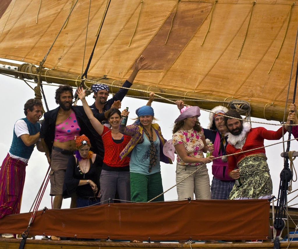 Dangerous swashbucklers marauding through the Tall Ships fleet. - Tall Ships and Classic Invitation Regatta Russell boating Club photo copyright Paul Gilbert-AquaPx http://www.aquapx.com taken at  and featuring the  class