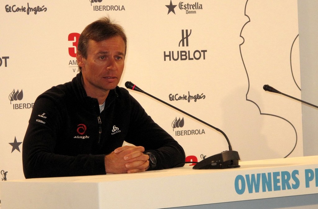 Ernesto Bertarelli at the Owners Press Conference © Jean Philippe Jobé