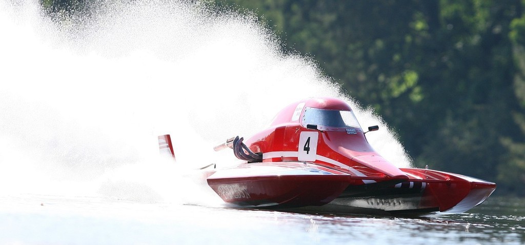 Paul Vella, 600 horsepower behind him, brings 'Impatient 2' into second outright and second in Superclass in the 74th Bridge to Bridge powerboat classic. - Bridge boat race photo copyright Michael Kemp Ultimate Image Capture http://www.ultimateimagecapture.com.au taken at  and featuring the  class