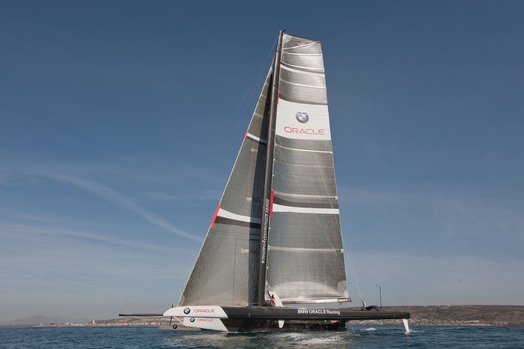 28/10/2009 - San Diego (USA, CA) - 33rd America's Cup - BMW ORACLE Racing - BOR 90 october 09 version trials***28/10/2009 - San Diego (USA, CA) - 33rd America's Cup - BMW ORACLE Racing - BOR 90 october 09 version trials photo copyright BMW Oracle Racing Photo Gilles Martin-Raget http://www.bmworacleracing.com taken at  and featuring the  class