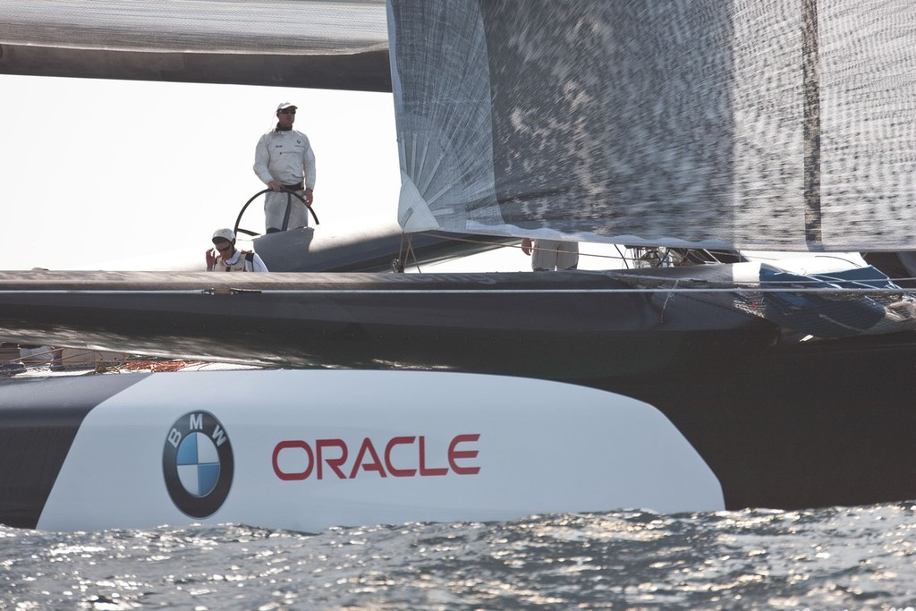 33rd America&rsquo;s Cup - BMW ORACLE Racing - BOR 90 October 09 version trials photo copyright BMW Oracle Racing Photo Gilles Martin-Raget http://www.bmworacleracing.com taken at  and featuring the  class