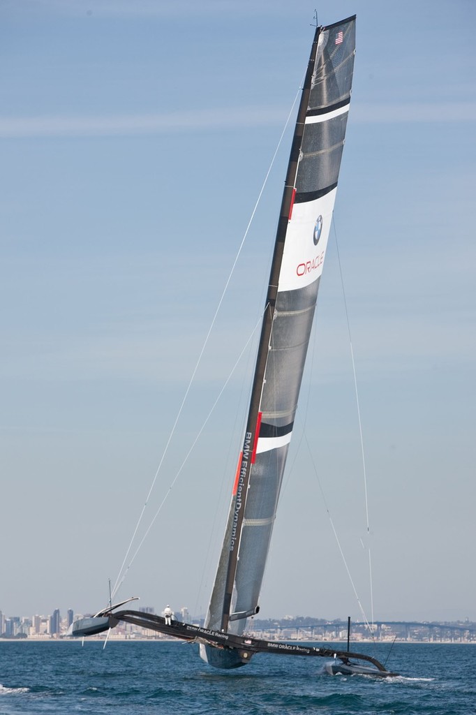 28/10/2009 - San Diego (USA, CA) - 33rd America's Cup - BMW ORACLE Racing - BOR 90 october 09 version trials***28/10/2009 - San Diego (USA, CA) - 33rd America's Cup - BMW ORACLE Racing - BOR 90 october 09 version trials photo copyright BMW Oracle Racing Photo Gilles Martin-Raget http://www.bmworacleracing.com taken at  and featuring the  class