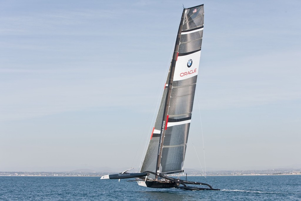 BMW ORACLE Racing - BOR 90 October 09 version trials © BMW Oracle Racing Photo Gilles Martin-Raget http://www.bmworacleracing.com