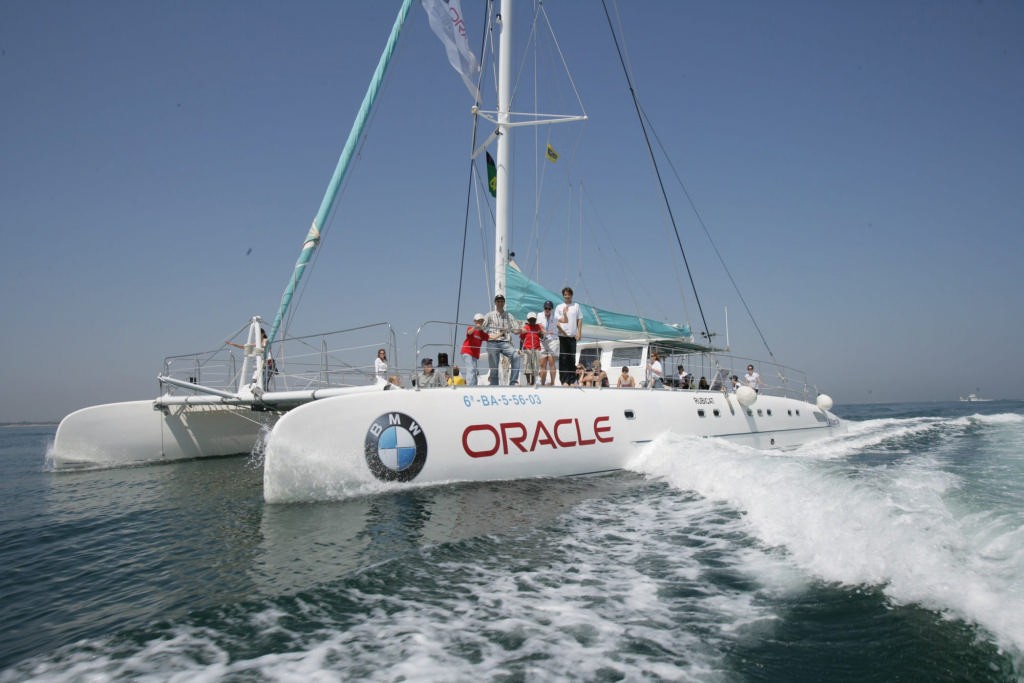 Support boat, BMW Oracle Racing  © BMW Oracle Racing Photo Gilles Martin-Raget http://www.bmworacleracing.com