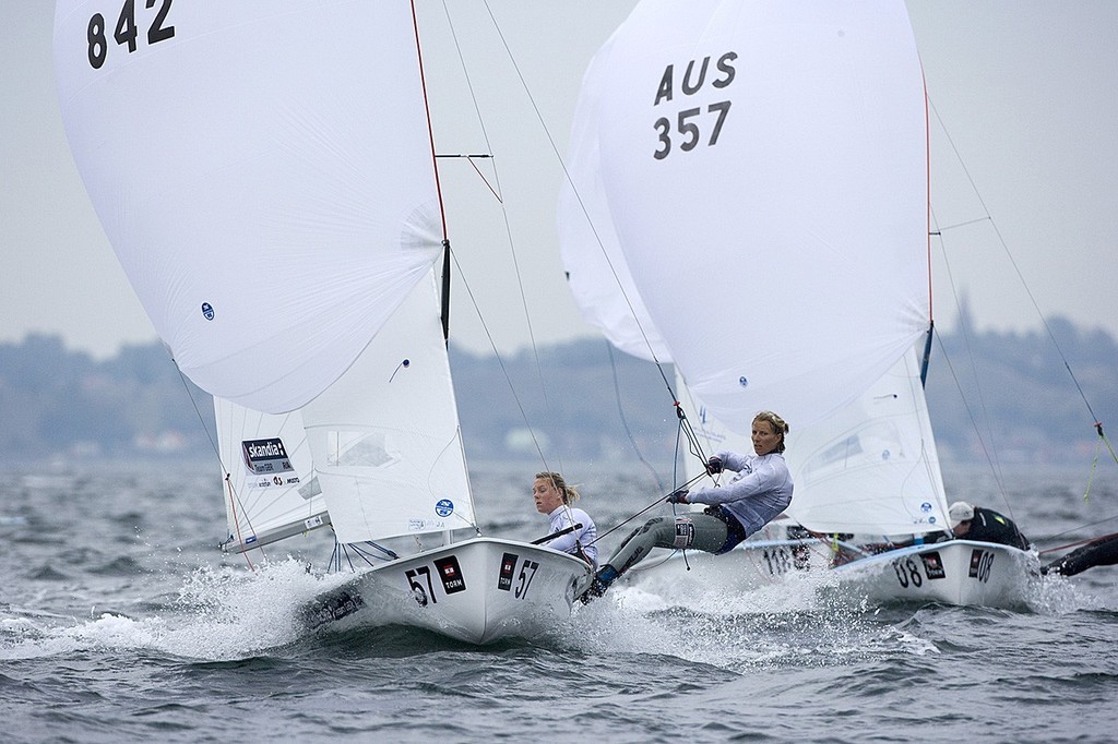 GBR Pippa Wilson and Saskia Clark - 470 Worlds, Denmark ©  Richard Langdon http://www.oceanimages.co.uk