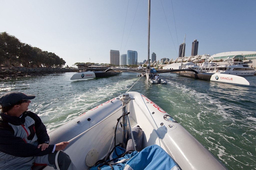 BMW ORACLE Racing - 90 ft Trimaran testings © BMW Oracle Racing Photo Gilles Martin-Raget http://www.bmworacleracing.com