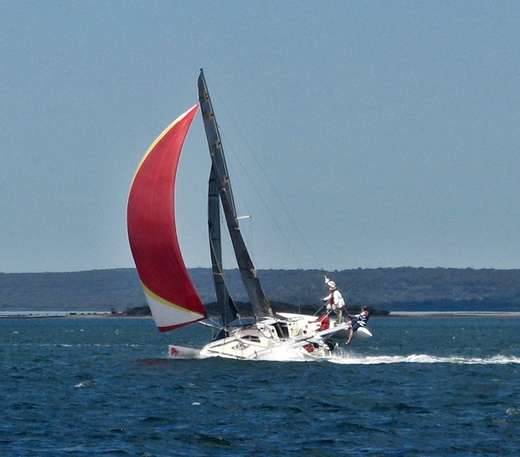 Red Shift on Western Port during e-marineworld 2009, Southern Ocean Multihull Regatta © Bill Fairley