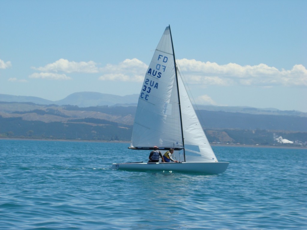 2008 Flying Dutchman World Championship runners up Ian McCrossin and James Cook (AUS 33) - 2008 Flying Dutchman World Championships, Napier, New Zealand. photo copyright Mike Shields taken at  and featuring the  class