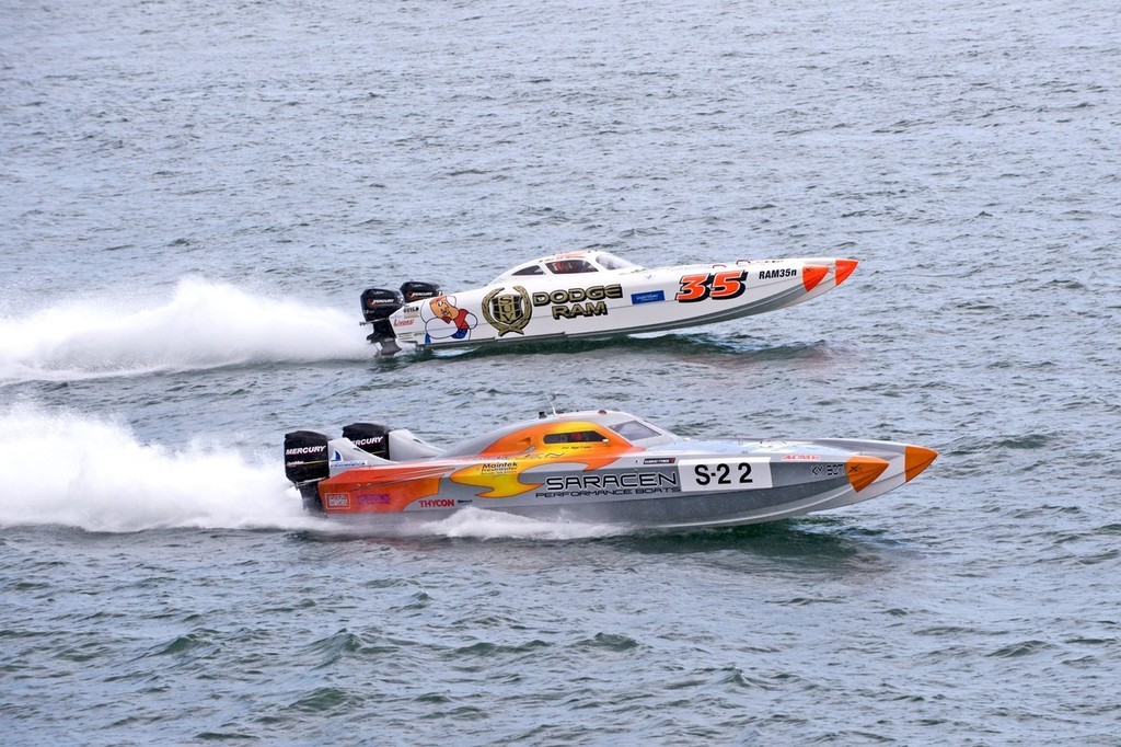 ’SUV Dodge Ram’ moves up to pass ’Saracen’ off Newcastle earlier this year. - SUV Dodge Ram © Andrew Gricks http://www.andrewgricksphotography.com