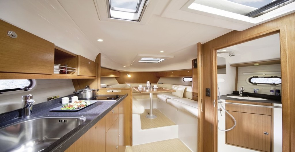 Interior of the Bavaria Sport 28 is sheer class, all the way. - Bavaria - German craftsmanship to the fore photo copyright Bavaria Motor Yachts taken at  and featuring the  class