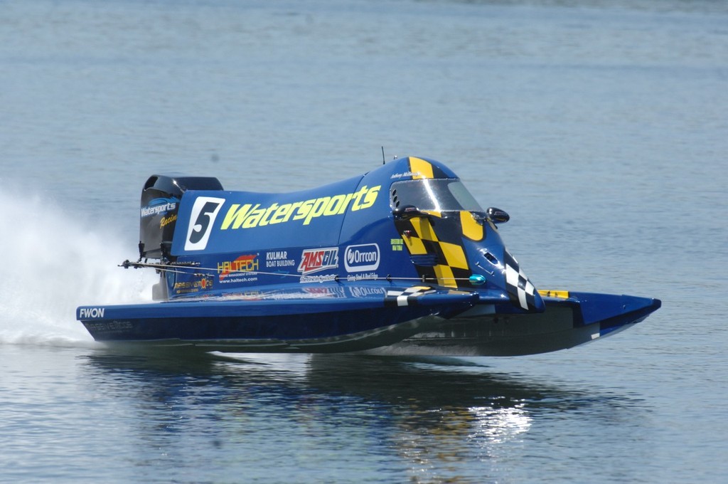 Anthony McEnnally in action - he’ll be at thw wheel of a new Watersports GTR boat at Taree. photo copyright Theo Spykers  taken at  and featuring the  class