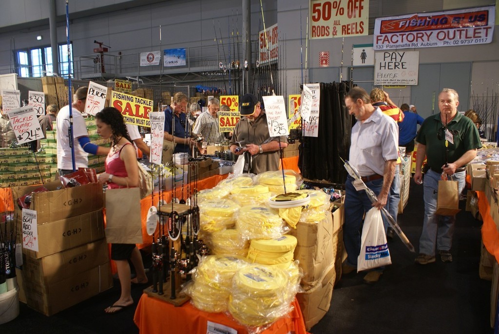 As usual, if there’s anything Queenslanders like more than wetting a line it’s ’stealing’ a good deal on some new tackle. - Brisbane show © Bob Wonders