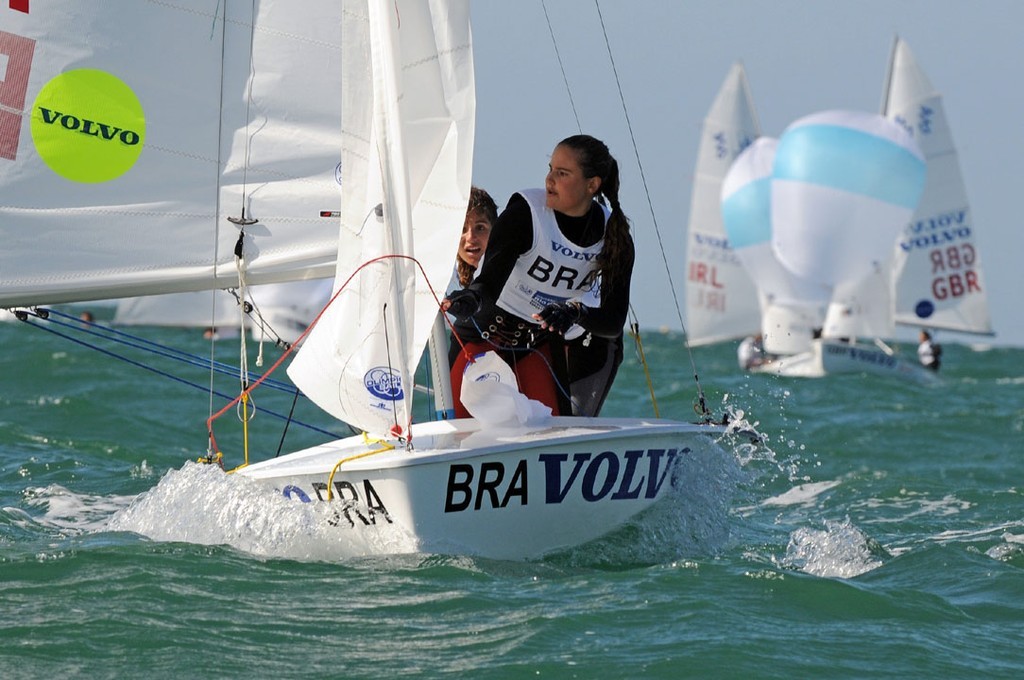 Martine Grael and Kahena Kunze won Gold for  Brazil in the Girls 420 class at the Volvo Youth Sailing ISAF World Championship 2009 in Buzios, Brazil © David Neale http://www.volvooceanrace.org