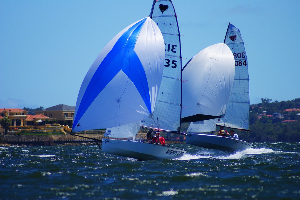 Steve and Blake Vance on Serenity Now - 47th Cherub Nationals held at Mounts Bay Sailing Club, Perth © Andrew Burvill