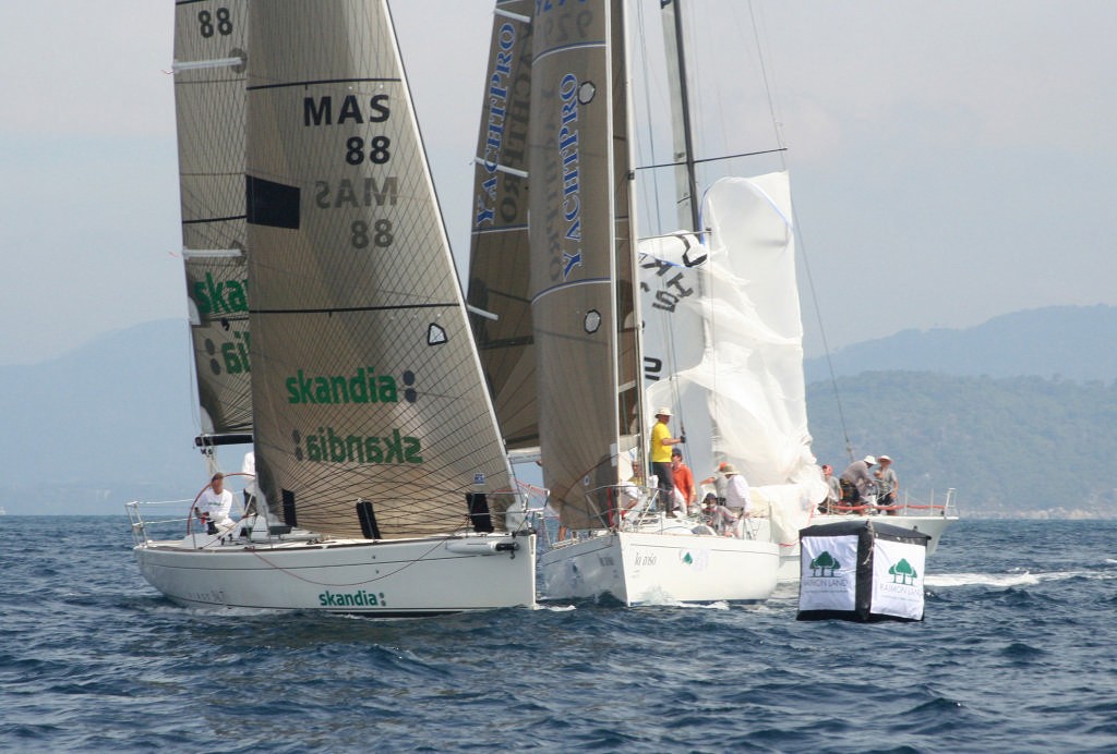 Phuket King's Cup 2008, Stuart Williamson's Beneteau First 34.7 Skandia Endeavour Of Whitby and Gould and Cusack's Frers 42 Di Hard

 photo copyright Sail-World.com /AUS http://www.sail-world.com taken at  and featuring the  class