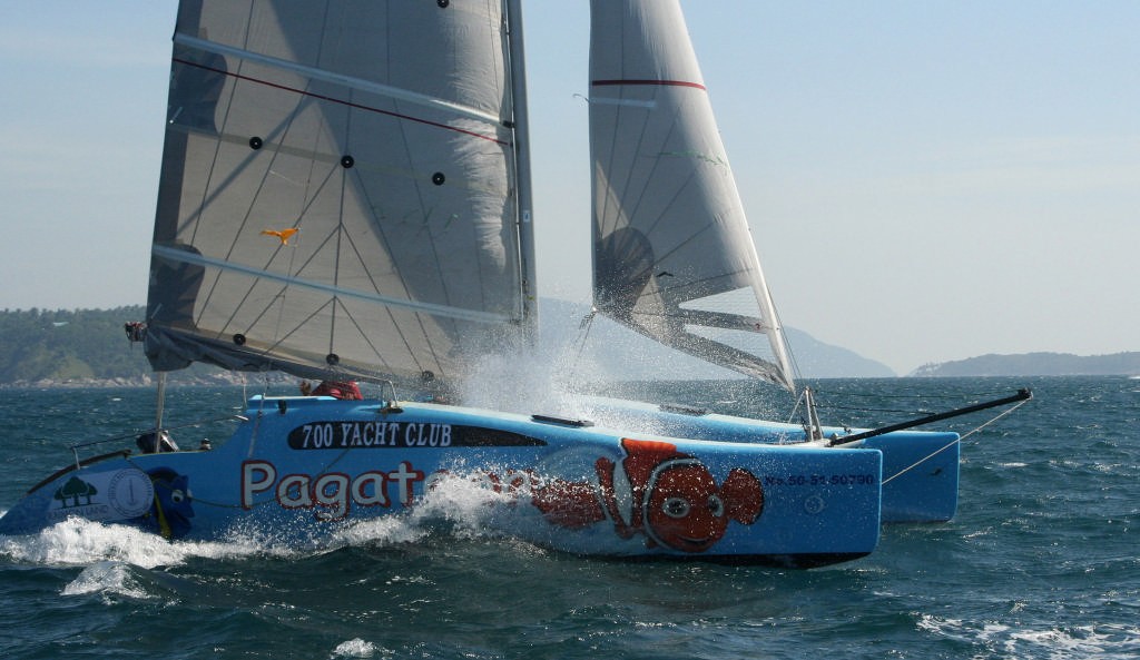 Phuket King's Cup 2008, Pierre forsans's Firefly 850 Sport 700 Yachtclub Pagatoon. photo copyright Sail-World.com /AUS http://www.sail-world.com taken at  and featuring the  class