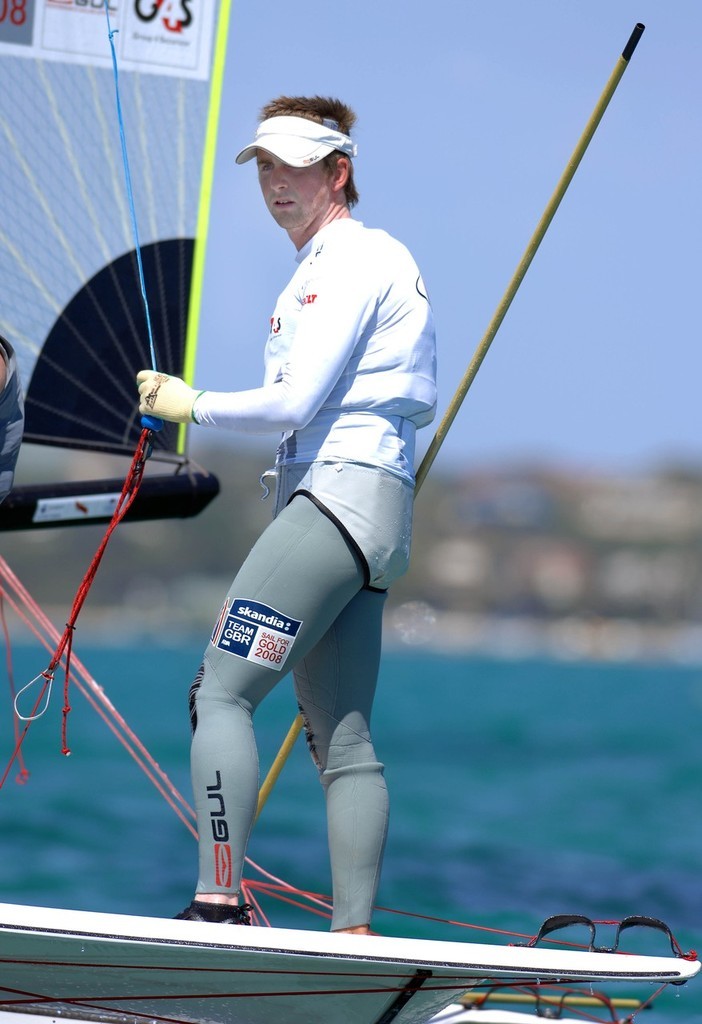 Stevie MORRISON (GBR)  <br />
Sailing - 2008 Sail Melbourne <br />
2008 49er World Championships <br />
Sorrento Yacht Club <br />
 © Jeff Crow/ Sport the Library http://www.sportlibrary.com.au