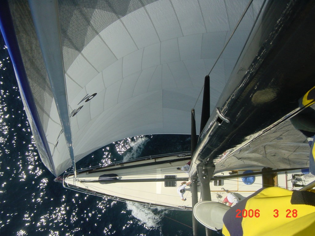 Ragtime - from the masthead with A-sail photo copyright Chris Welsh taken at  and featuring the  class