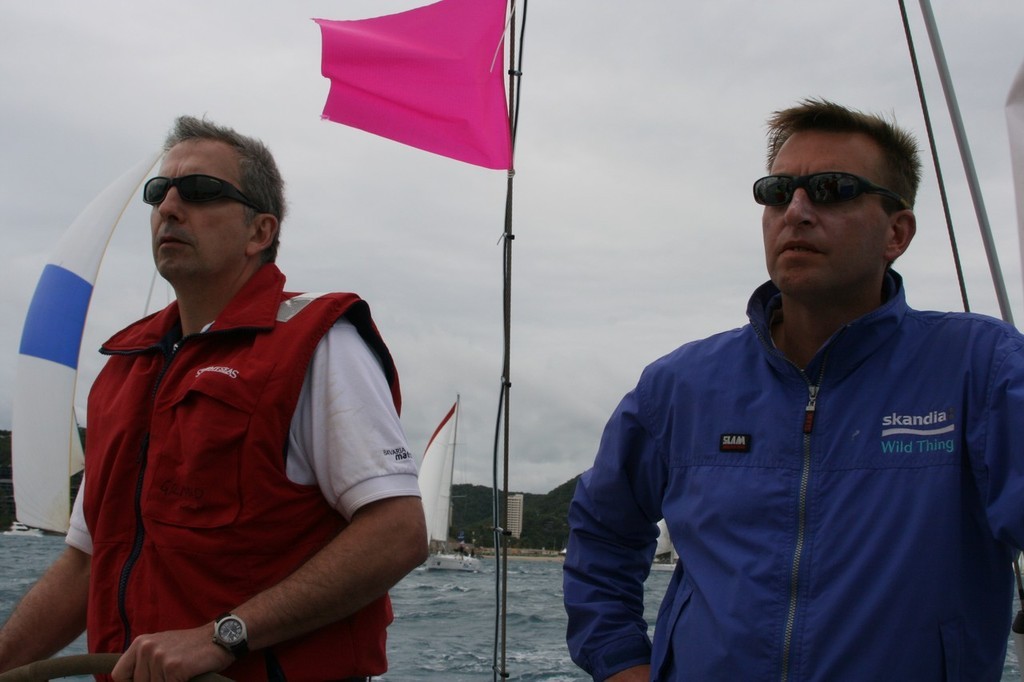 Steven Bond (left) with Jonathon Altson photo copyright Sail-World.com /AUS http://www.sail-world.com taken at  and featuring the  class