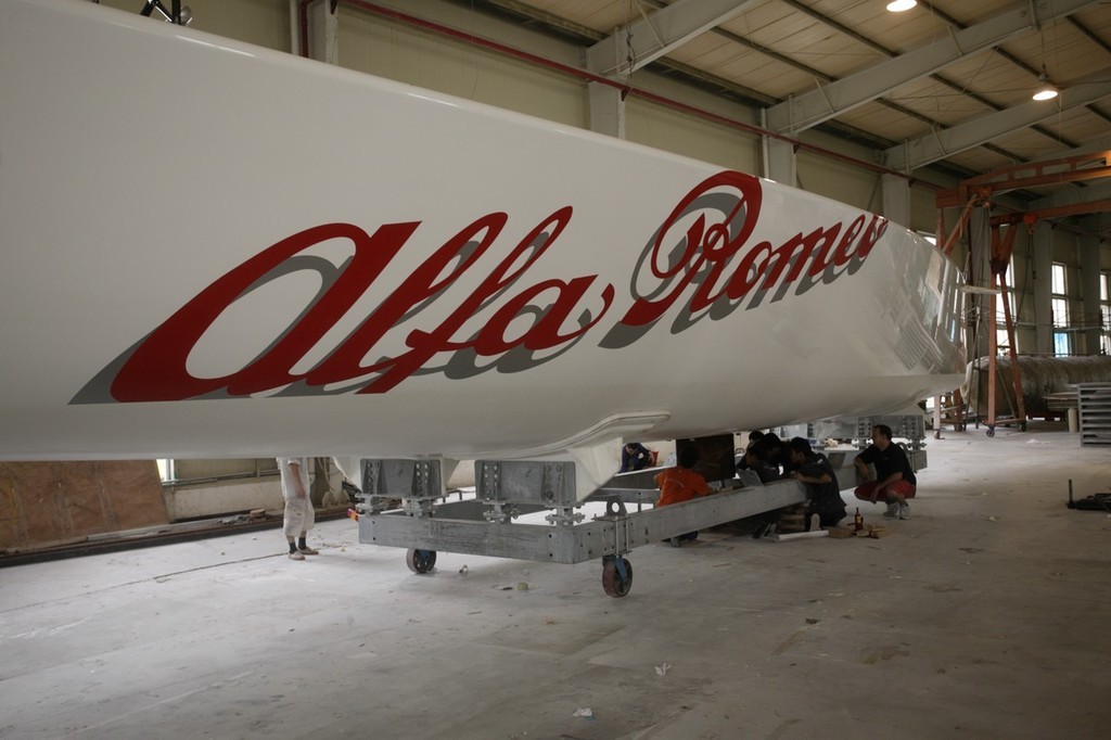 New Alfa Romeo 70’ at McConaghy’s China yard.  © Guy Nowell http://www.guynowell.com