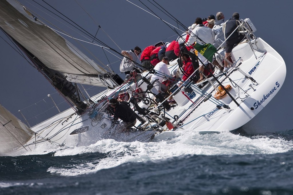 Sydney, 20-12-2008 <br />
The Rolex Trophy 2008 <br />
ASM - Shockwave 5, Owner: Andrew Short, Sail n: USA50062, State: NSW, Division: IRC, Design: Reichel/Pugh 80 <br />
 ©  Rolex / Carlo Borlenghi http://www.carloborlenghi.net