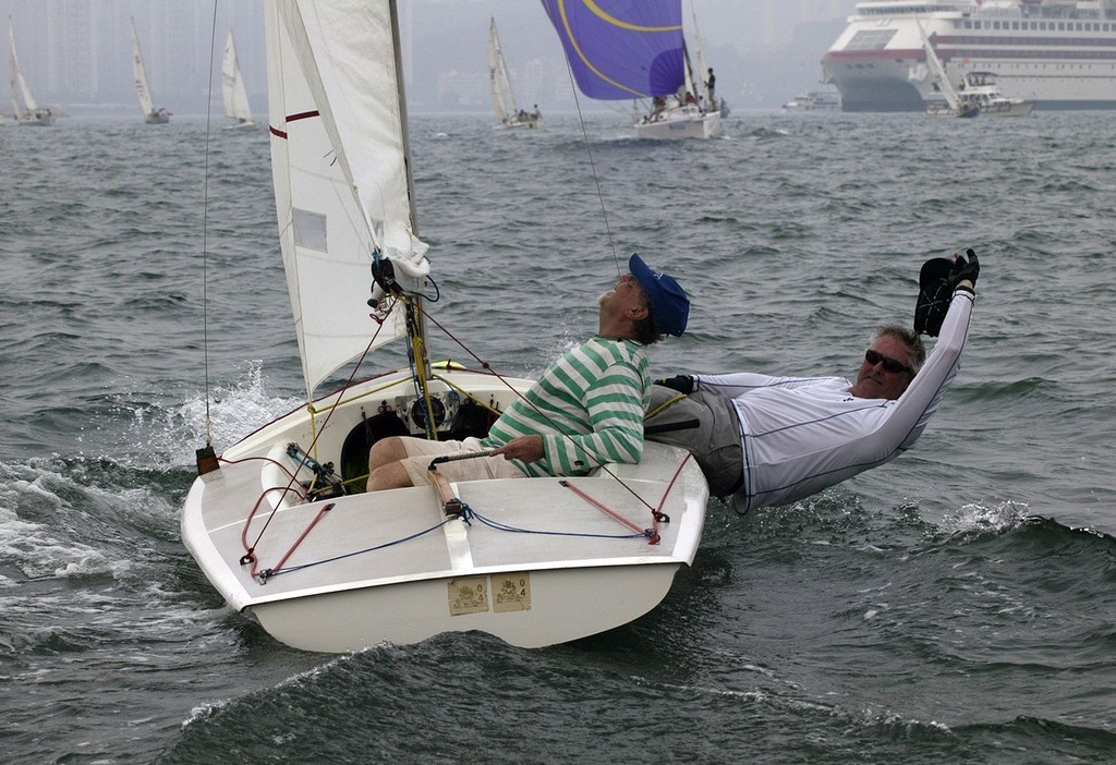 Smile for the camera! - RHKYC Long Beach Autumn Regatta 2007 photo copyright Guy Nowell http://www.guynowell.com taken at  and featuring the  class