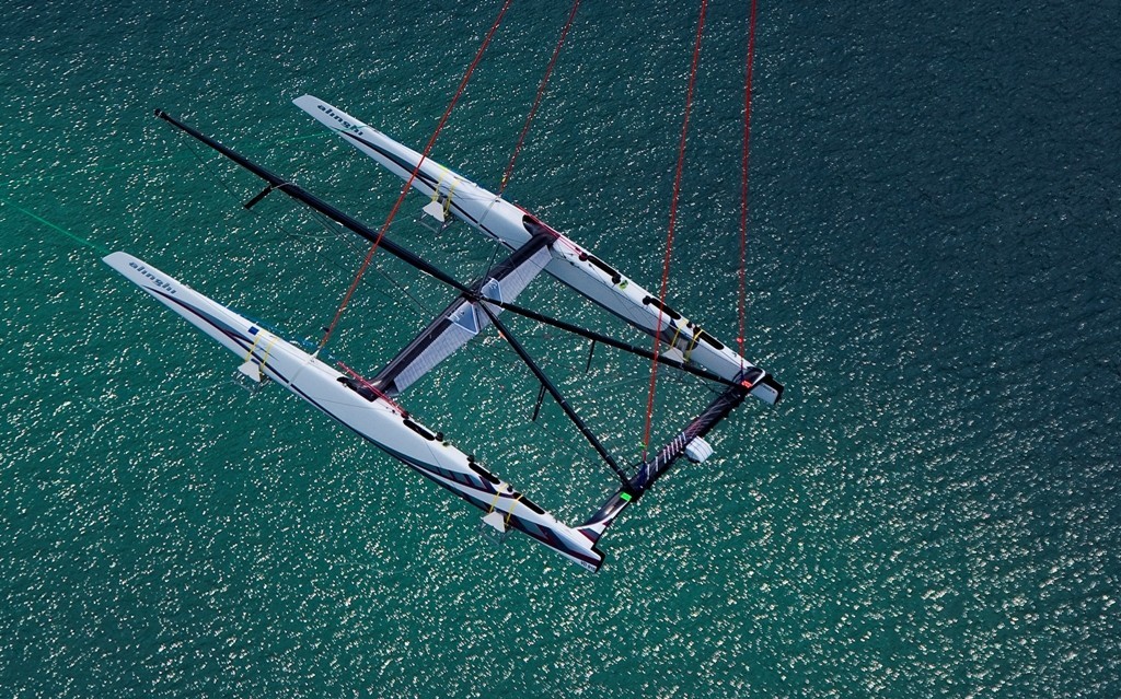 Alinghi viewed from above © Stefano Gattini - Alinghi