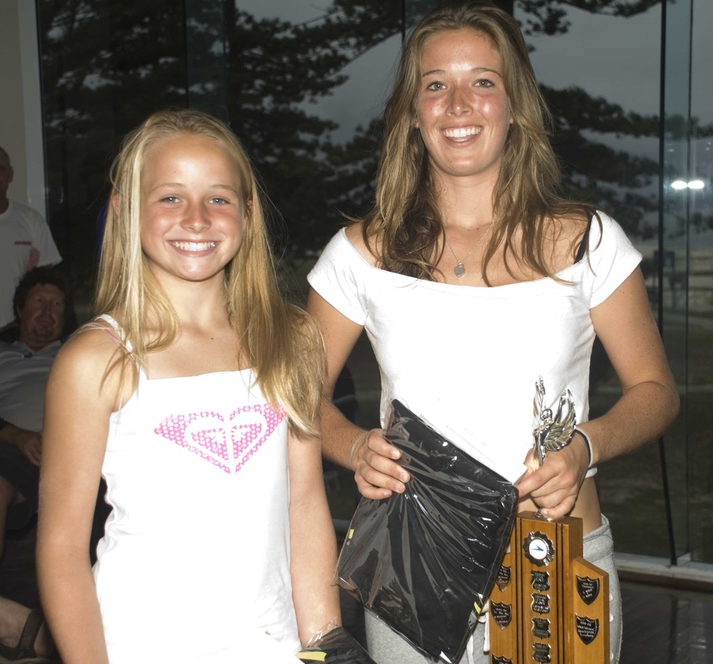 All-Girl Winner Checkmate crew Anna Kendall & Hanna Lanz Avalon SC © David Price