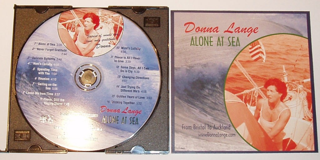 Alone at Sea Donna&rsquo;s CD. photo copyright Jane Pares taken at  and featuring the  class