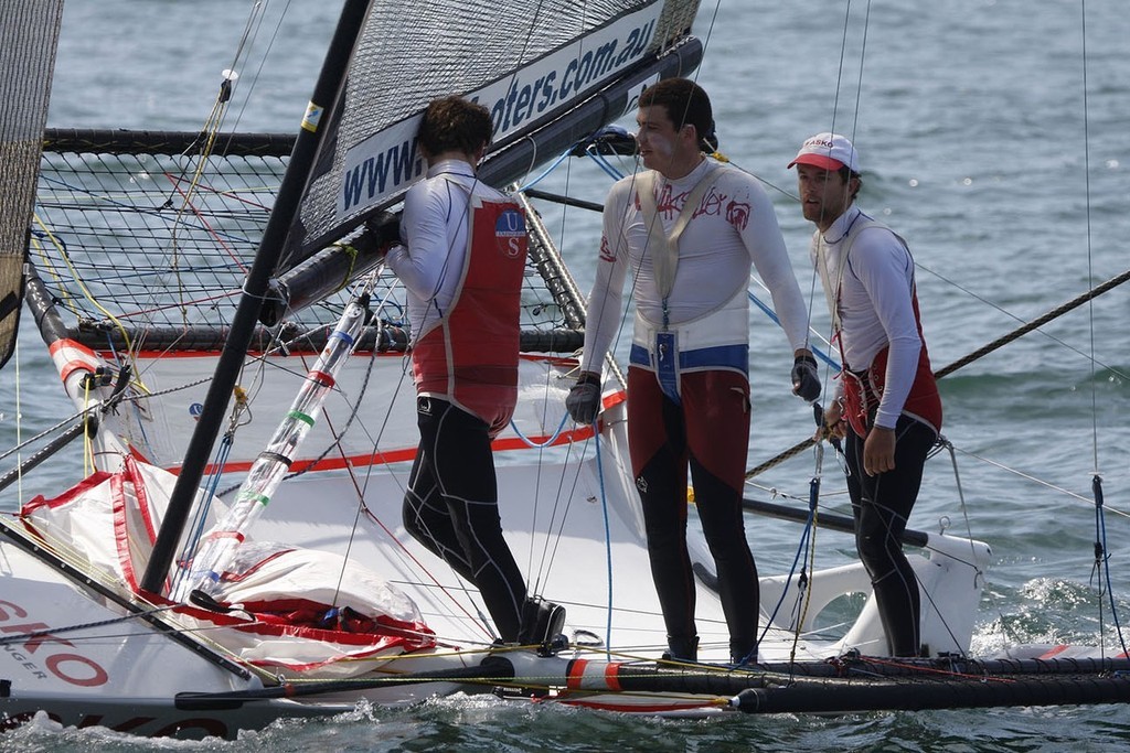 Asko - 18 footers Club Championships Race 13 March 1st 2009  © Allan Barron