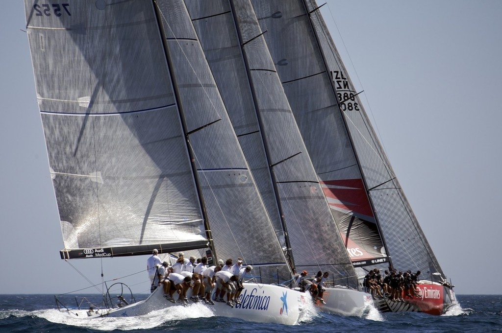 TP52 fleet in the Coastal Race of the Audi MedCup, Portugal Trophy photo copyright Richard Walch/ Audi MedCup http://www.medcup.org taken at  and featuring the  class