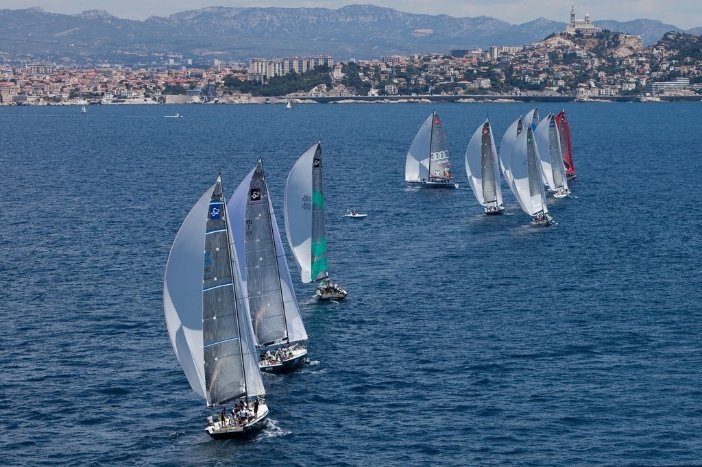 Light airs prevailed for the opening to the Audi MedCup in Marsellles photo copyright Ian Roman/Audi MedCup http://2008.medcup.org/home/ taken at  and featuring the  class
