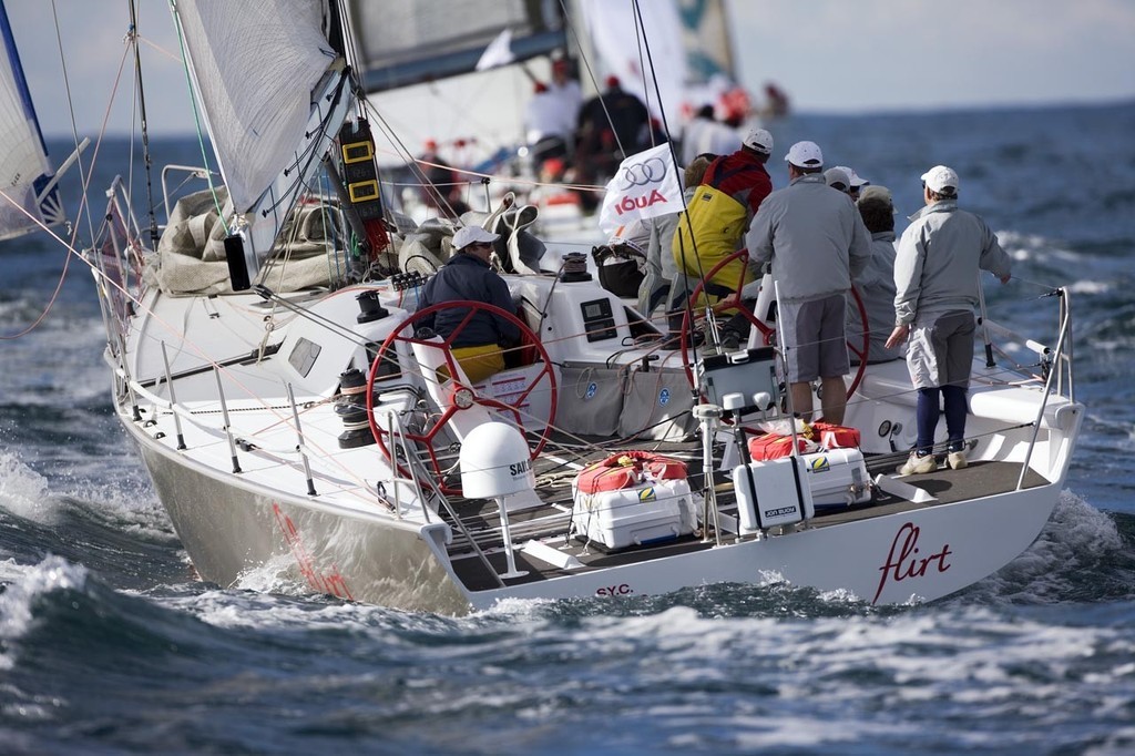 Roger Hickman helms Flirt as the Audi 2008 Sydney to Gold Coast fleet heads north ©  Andrea Francolini / Audi http://www.afrancolini.com