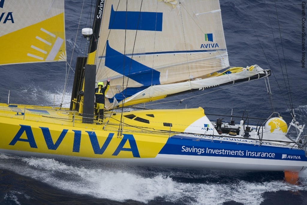 Dee and Aviva racing in the Vendée Globe south of New Zealand © Gareth Cooke - Subzero Images http://www.subzeroimages.com