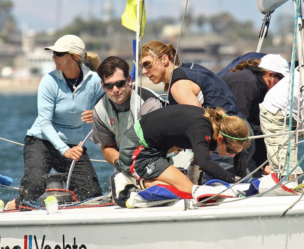 Annie Gardner Nelson, SDYC, (l) met her goals for the event... beating Chris Nesbitt at least once, and to finish second in the Butler Cup - Butler Cup © Rick Roberts 